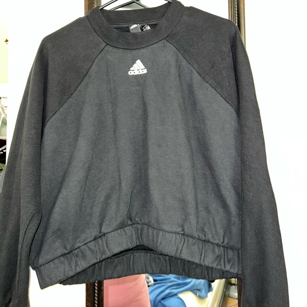 Adidas long sleeve crop top